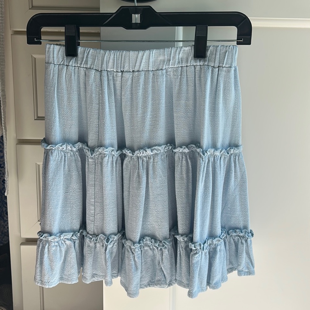 Blue Mini Skirt